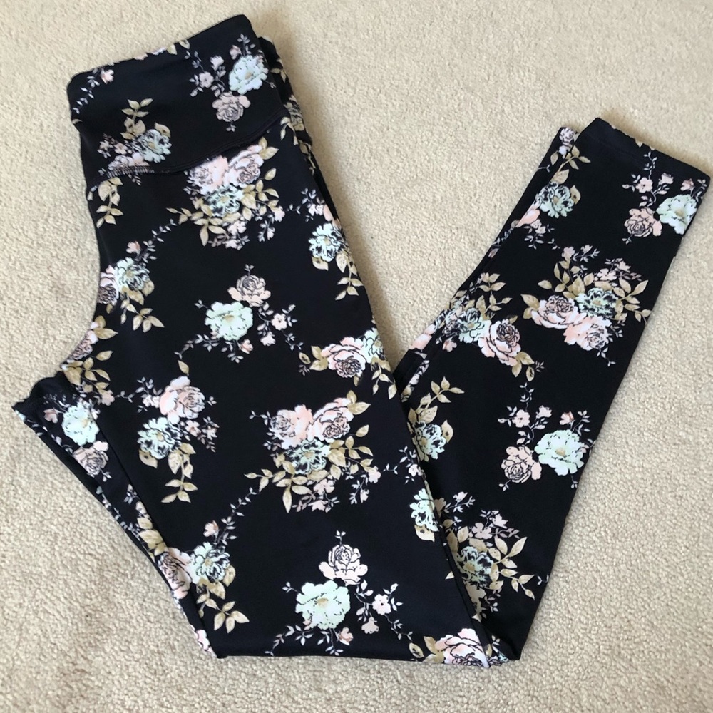 Floral full length leggings